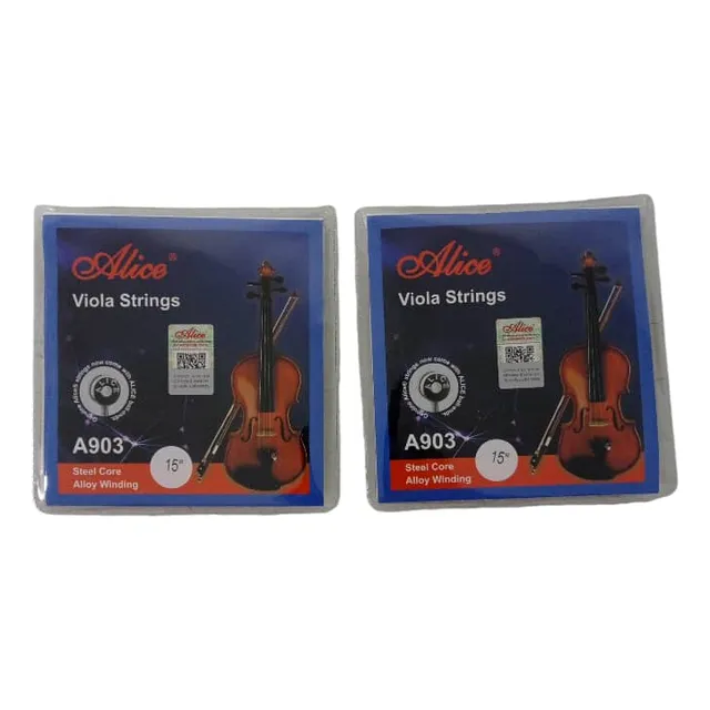 Juego De Cuerdas Para Viola Marca Alice Hasta 15  Pulgadas