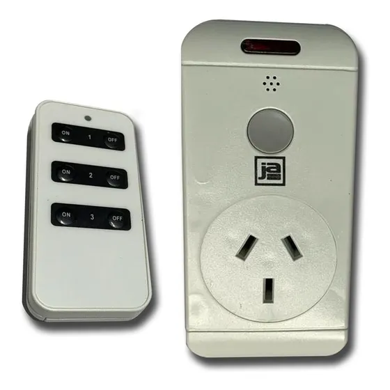 Toma Enchufe C/ Control Remoto Rapida Desconexion 10a 2200w Color Blanco