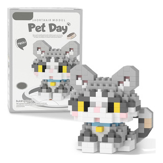 Micro Mini Building Blocks Cat Series, Animals Model Toy De Micro Mini Building Blocks Cat Series, Animals Model Toy De