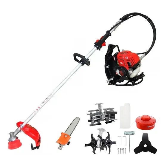 Roçadeira Costal 65cc 2t Com Arador Motopoda Enxada Rotativa