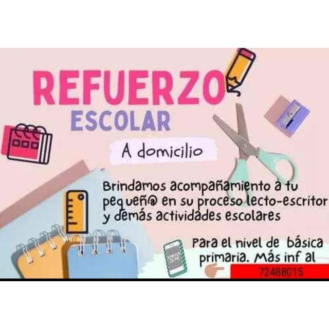 Clases A Domicilio De Refuerzo Escolar 