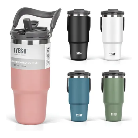 Caneca Tyeso Ts-8828 Branco 900ml Térmica 12h Frio
