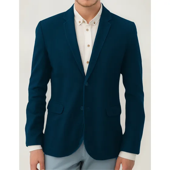 Saco Traje Hombre Blazer Con Coderas Removibles Slim Fit