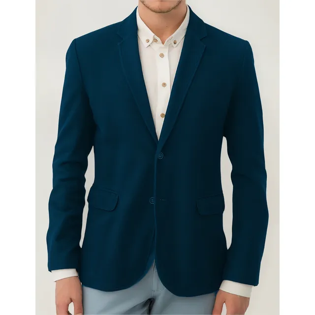 Saco Traje Hombre Blazer Con Coderas Removibles Slim Fit