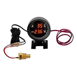 Voltímetro Y Medidor De Temperatura Para Autos 12v - Precisa Voltímetro Y Medidor De Temperatura Para Autos 12v - Precisa