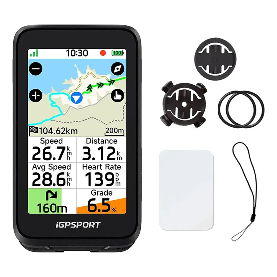 Gps Bike Igpsport Binavi Air Touch Screen Bluetooth Preto Preto