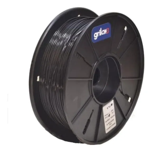 Filamento 3D Grilon3 Nylon 6 de 1.75mm y 1kg negro