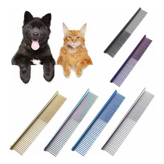 Peine Titanio Inoxidable Peluqueria Canina 19cm Peine Titanio Inoxidable Peluqueria Canina 19cm