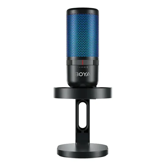 Micrófono Condensador Boya K3-02 Con Iluminación Vibrante Negro | Cuotas sin interés