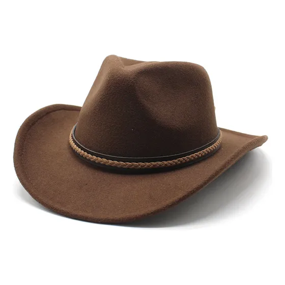 Sombrero Vaquero Moda Texana 100% Lana Unisex Horma Elegante