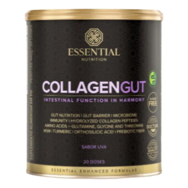 Collagen Gut Lata 440g/20ds Sabor Uva Essential