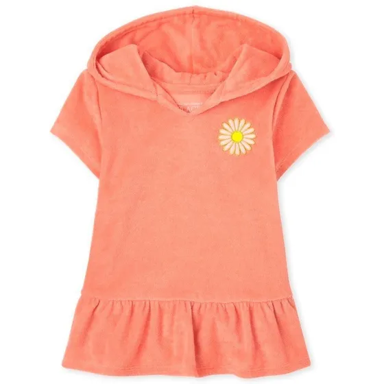 Toalla Tipo Vestido Unicolor Para Niñas. Únicamente Talla 3.