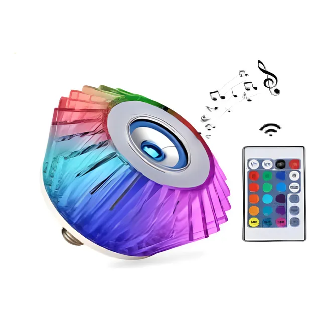 Lampara Bombillo Led Rgb Con Bluetooth De 24w Ld-1451