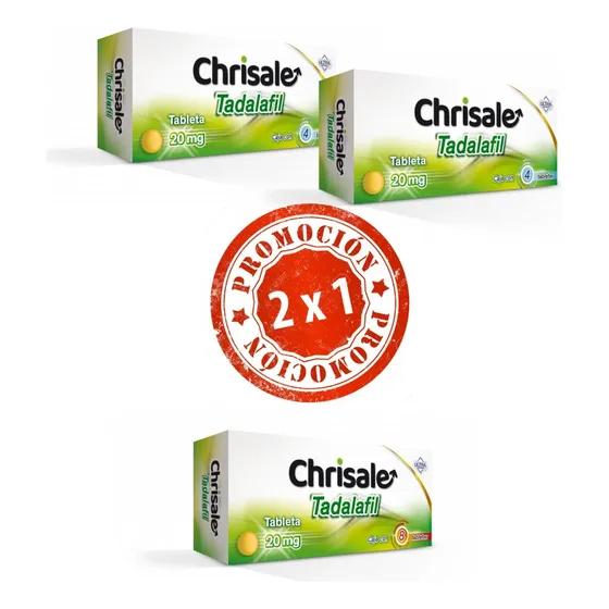Chrisale Tadalafil 20 Mg Con 8 Tabletas Ultra Oferta 2x1