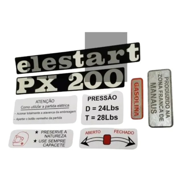 Tudo Para Vespa Adesivos Originais  Px 200 Valor Unitario