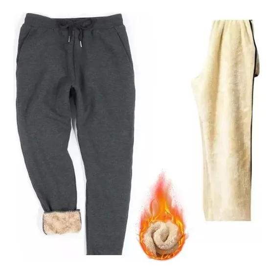 Pantalon Carnero Polar Acolchado Invierno Frio Buzo Calle