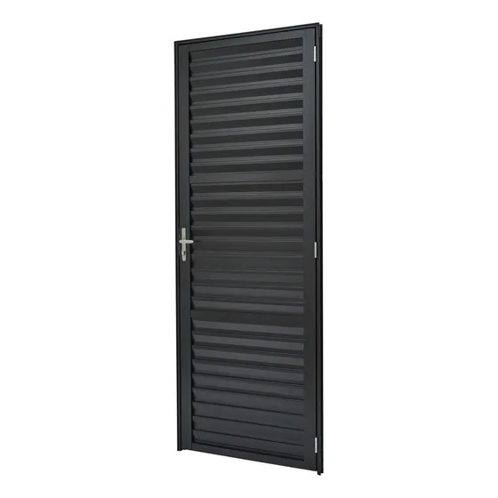 Porta De Aluminio 210x80cm Batente 4cm Ultra Ramassol Wt