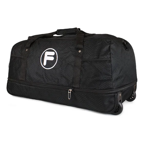 Bolso L Kong Negro Enrollable Con Ruedas 80 Ltrs F La Maleta