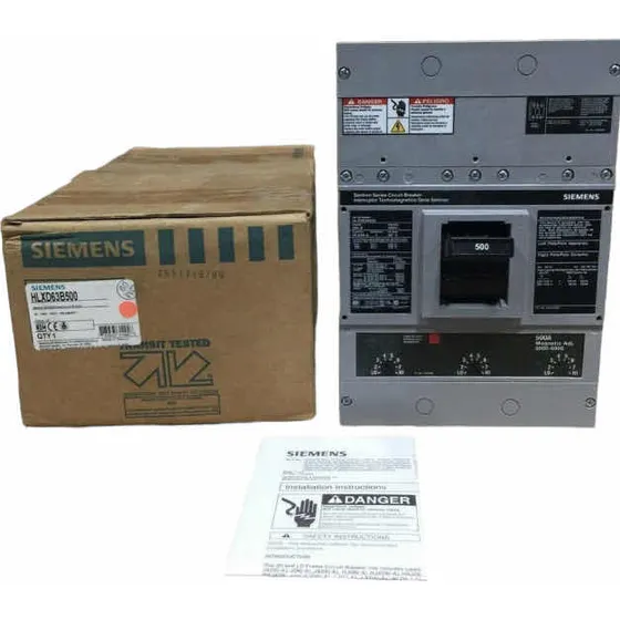 Interruptor Termomagnetico Siemens Hlxd63b500 3x500a 500amp Color Gris