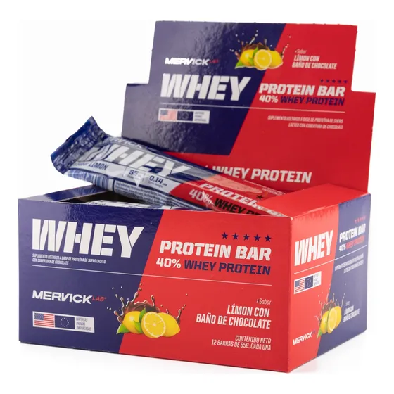 Mervicklab Whey Protein Bar Carbohidratos Caja De 780g 12 Un