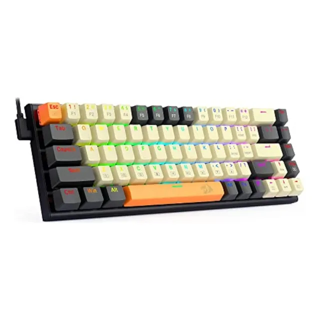 Redragon Teclado Mecánico 60 Para Juegos, 68