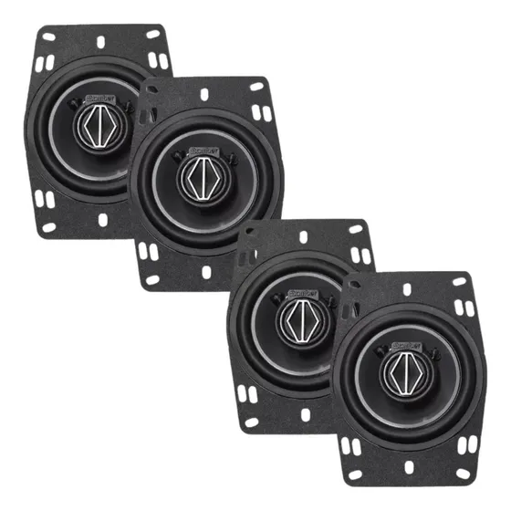 Kit 4 Alto Falantes Fiat Doblô Bomber Triaxial 4  4x6 200w