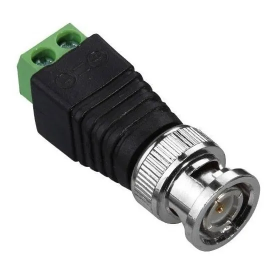 Conector Bnc Macho Para Cctv Video Balun Pack De 10 Unid