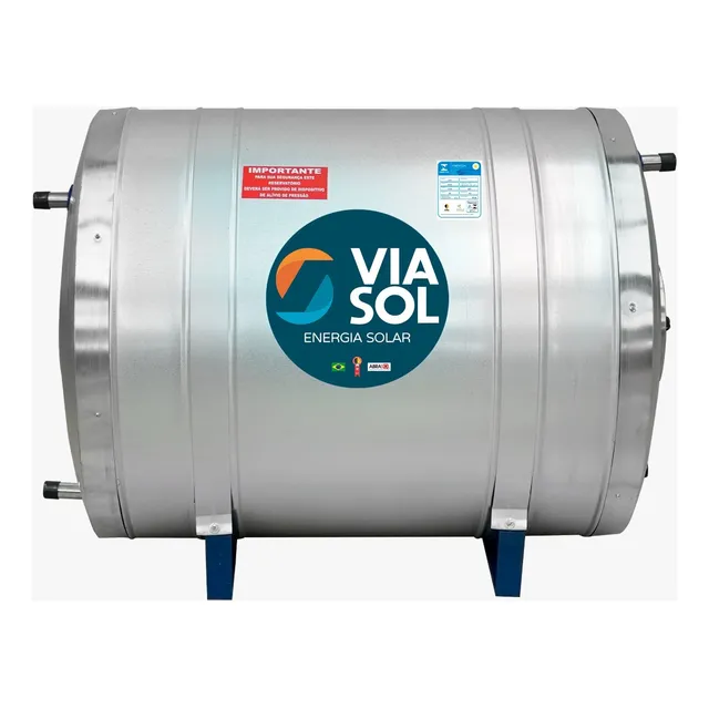 Reservatório Térmico Solar 300l Aço 316 Via Sol Alta Pressão