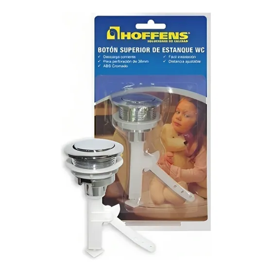 Boton Superior Estanque Wc 38 Mm Redondo Hoffens Faurora
