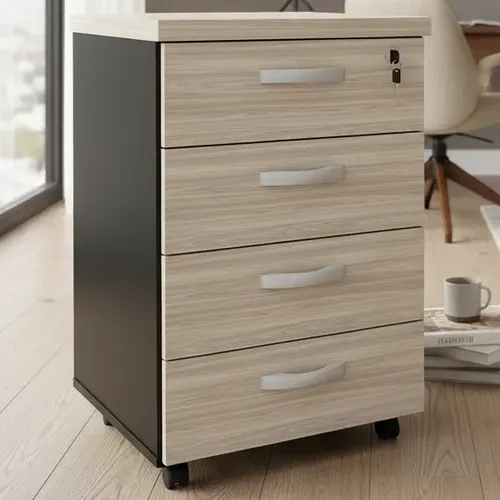 Armário de arquivo lacado branco Gazela 506/2 com MDF lacado de