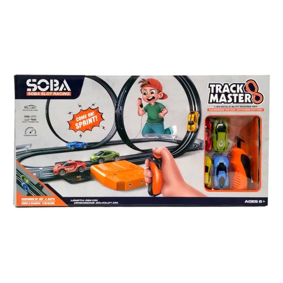 Juego Pista De Carrera Con Giro 360 Track Master