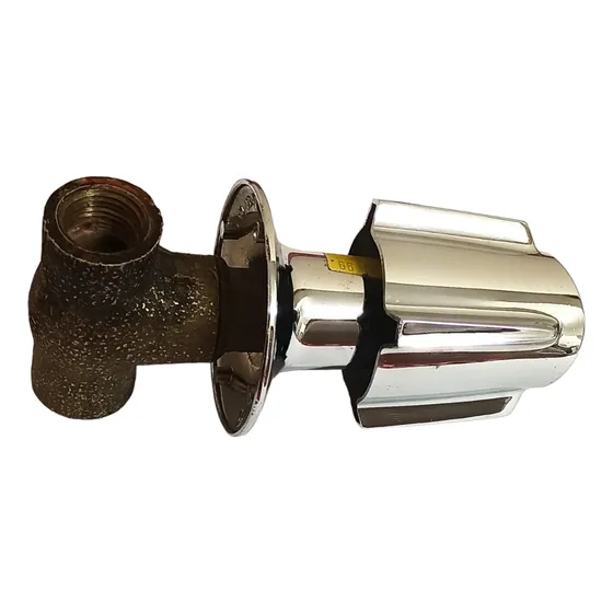 Llave Ducha Individual 1/2 Pomo Metálico Cromado Usada