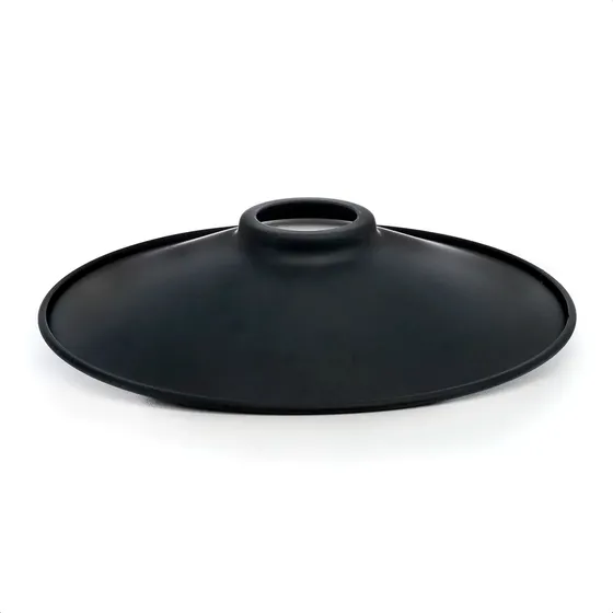 Pantalla Vintage Metalica China 22cm Color Negra Alic