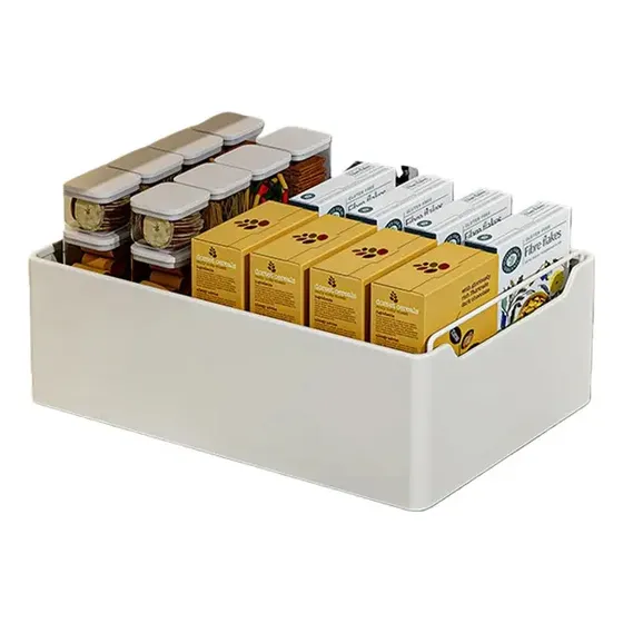 Caixa De Armazenamento Com Gaveta 25×43×14cm Armário