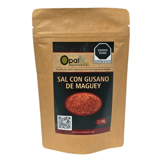 Sal De Gusano Select Opal Prehispanicos 100g - 12 Sobres