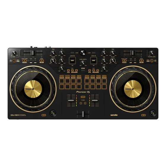 Controladora Pioneer Dj Ddj Rev1 Dourada