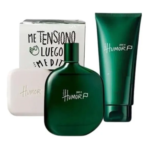 Kit Humor Paz E Colonia Masculino 75ml, Pos Barba, Jabon .x3
