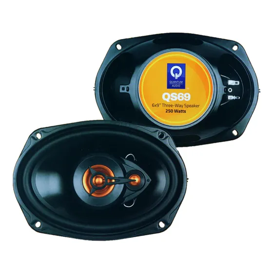 Bocinas Quantum Qs69 6x9 3 Vias 250w Máx 75w Rms