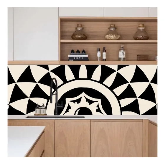 Vinilo De Cocina Paredes 200x70 Cm Bajo Alacena Mesada