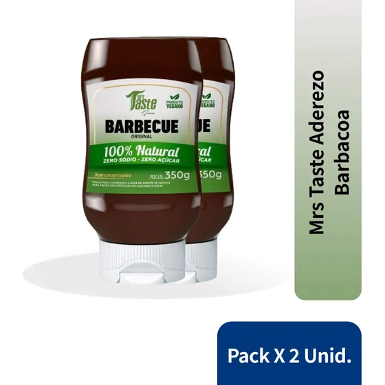 Barbacoa Mrs Taste Aderezo Sin Tacc En Frasco 350 g Pack X 2