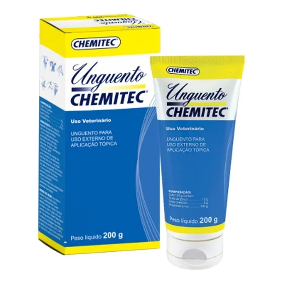 Unguento Chemitec Pomada Queimadura Cicatrizante 200g