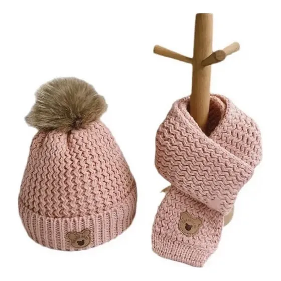 Kit Gorro Y Bufanda Panda, Bebé, Niños. Mi Peque