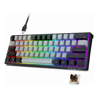 Aula 60 Por Ciento De Teclado De Juego Mecánico Con Cable, 2 Aula 60 Por Ciento De Teclado De Juego Mecánico Con Cable, 2