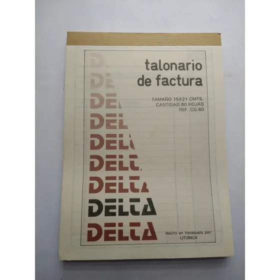 Talonarios De Facturas Sencillas De 80 Hojas