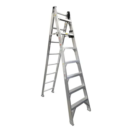 Escalera Convertible De Aluminio Tipo Ii 15 Escalones 175kg