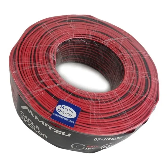 Cable Para Bocina Automotriz Cal.22 Mitzu 07-10022b 100m