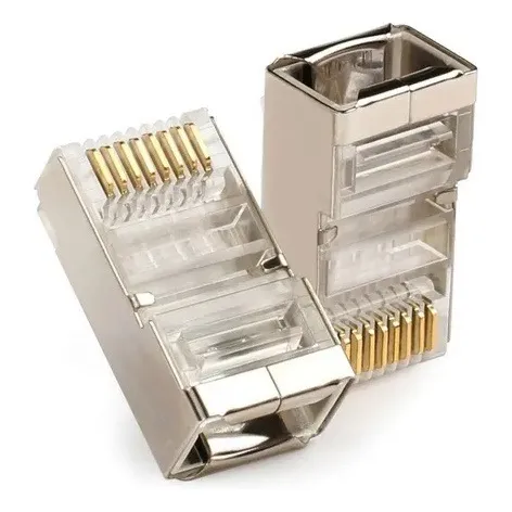 Conector Rj45 Cat6 Blindado 100und