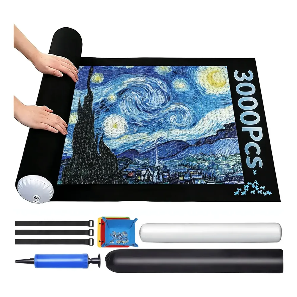 Porta Puzzle Tapete Enrolável Suporte 500 3000 Peças Quebra cabeça