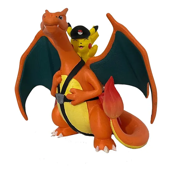 Charizar Y Pikachu - Pokemon Juguete