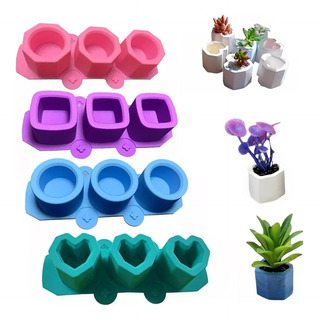 4 Uds Moldes De Silicona Para Maceta Hielo Vela Multiuso 4 Uds Moldes De Silicona Para Maceta Hielo Vela Multiuso